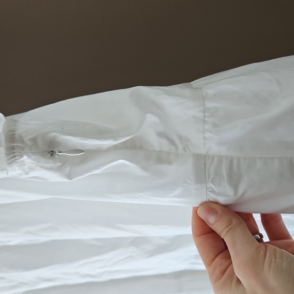J. Crew White Ruffle Sleeve Dress - Picture 4 of 10